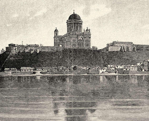 178 Obraz sv. Vojtecha v modernej maďarskej historiografii Obr. 49 Bazilika Nanebovzatia Panny Márie a sv. Vojtecha v Ostrihome, dobový pohľad z 19.