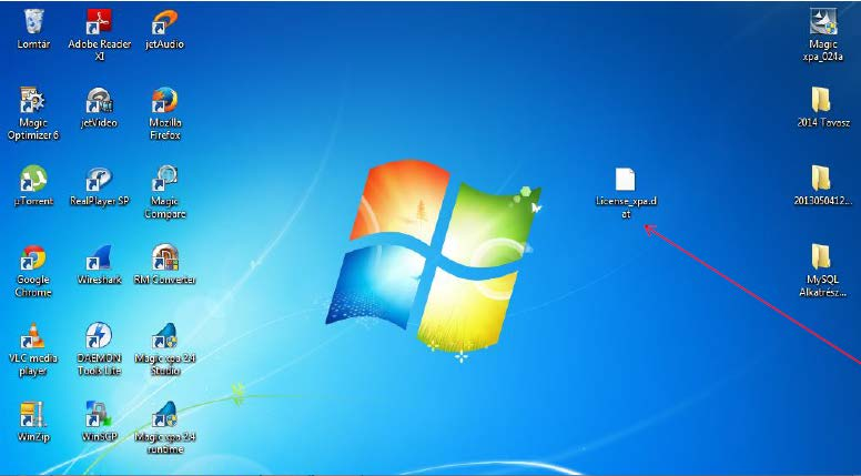 3. Feladat: Magic xpa indítása Ha sikerült elindítani a Magic xpa t, akkor be kell állítani az aktivált License t: Elvileg sikerült