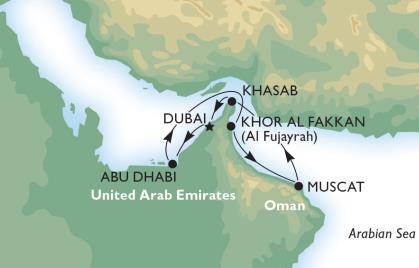 MSC LUXUS HAJÓUTAK transzferrel és magyar kísérővel 03.11., MSC Musica, 1 éj Dubai + 7 éj hajó, Dubai REPÜLŐVEL! AKCIÓ!