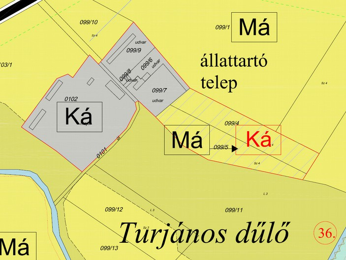 erdőtelepítésre alkalmas terület kijelölésének teljesítése - II. 5.