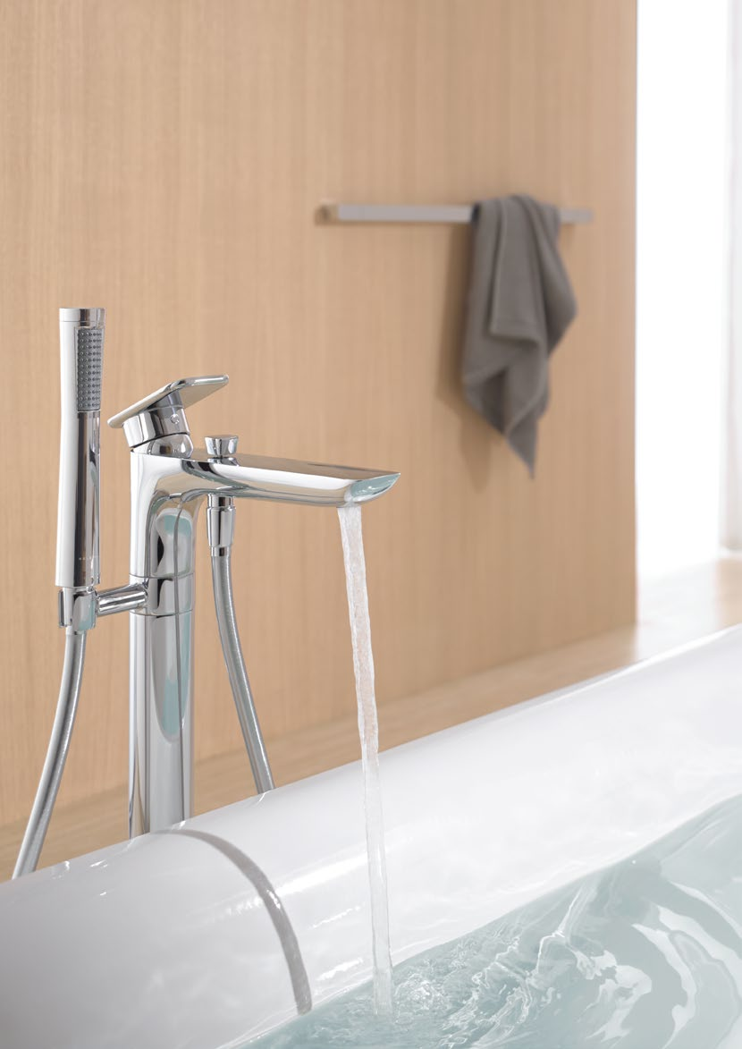 Alaphelyzetben a csaptelep a fürdőkádat tölti meg, zuhanyfunkcióra váltva pedig gyors zuhanyzást, vagy a kád átöblítését teszi lehetővé.