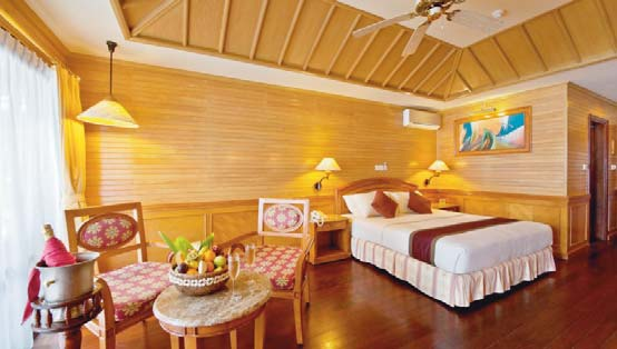 Maldív-szigetek Royal Island Resort & Spa A sziget mérete 800x220 m. A légi transzfer a repülôtértôl kb. 35 perc.