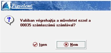 A számla elkészülte után lehetőség van azonnali nyomtatásra. Amennyiben tévedésből rossz számlát sztornóztunk, úgy megtehetjük hogy ezt a sztornó számlát rontottá tesszük.