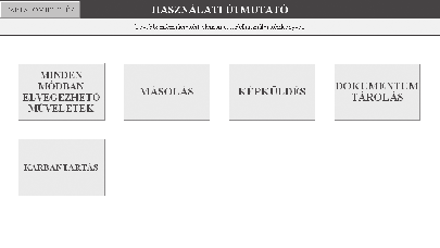 (CD-PDF) Fontos biztonsági megjegyzéseket, az alkatrészek és összetevők neveit, a bekapcsolási eljárás leírását, a műveletek áttekintését, a gépet kezelő személyeknek szóló információkat, valamint a