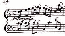 a tánckarakterek VzSgálata allemande 13. kottapélda (Op. 17, no. -es C-dúr szonáta 2.