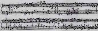 a tánckarakterek VzSgálata Courante 37. kottapélda (Op. 2, no. 1-es F-dúr szonáta.