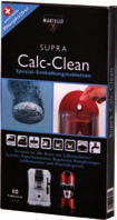 g SLOVENŠČINA SUPRA CALC-CLEAN / SUPRA CAFÈ-CLEAN Tablete za odstranjevanje apnenčastih oblog MAR- TELLO Supra Calc-Clean.