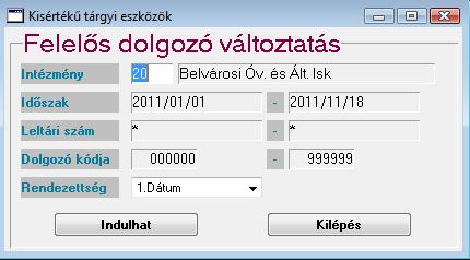 Mozgás dátuma: Megadhatjuk a kívánt dátumot, a program milyen időszaki adatok között keresgéljen.