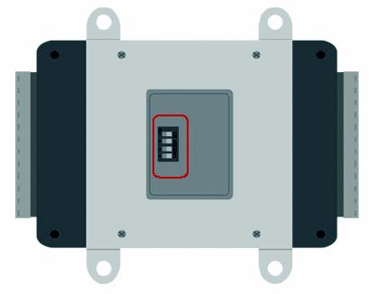 5 Modul Hátulja ID0 / ID1 DIP kapcsoló a Secure I/O