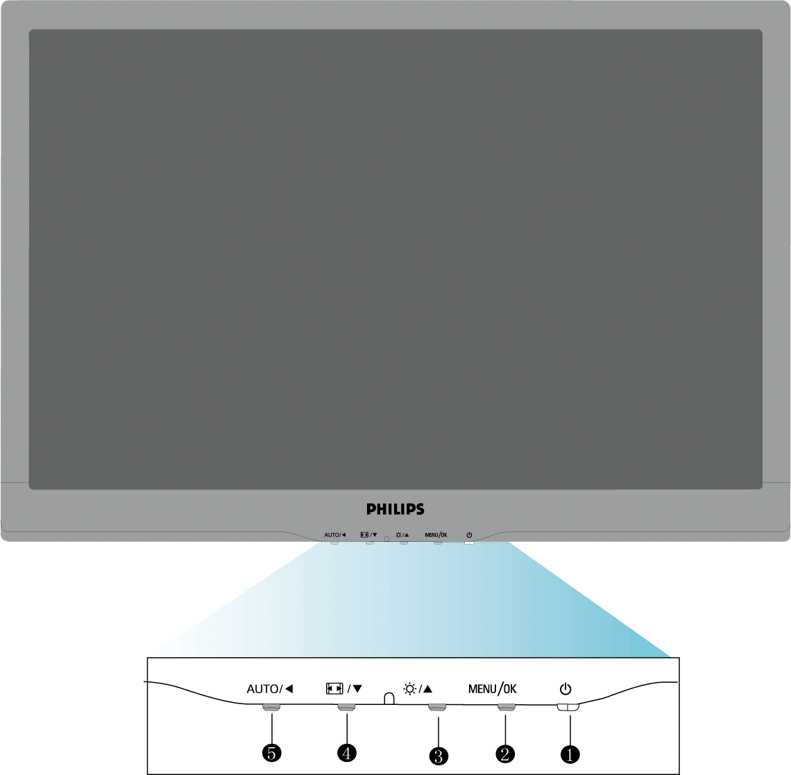 Installing Your LCD Monitor Elölnézeti termékleírás Csatlakoztatás a PC-hez A talpazat eltávolítása Kezdetek A teljesítmény optimalizálása Az LCD monitor telepítése Elölnézeti termékleírás 1 A