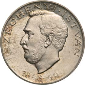 - Ungarisches Nationalmuseum, Ungarische Numismatische Gesellschaft und Sammlung Bischof Elemér Soltész 833 833. 5 Forint 1946 Próbaveret Tombak (Cu 85%, Zn 15%) - 10,54 g - 32 mm - 1,9 mm 1946.06.