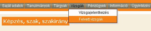 Ha egy már felvett tárgyánál szeretné megváltoztatni a kurzus(oka)t, ami(k)re jelentkezett, akkor ezt úgy teheti meg, hogy rákattint a tárgy valamelyik adatára, ekkor megjelenik a Tárgy adatok