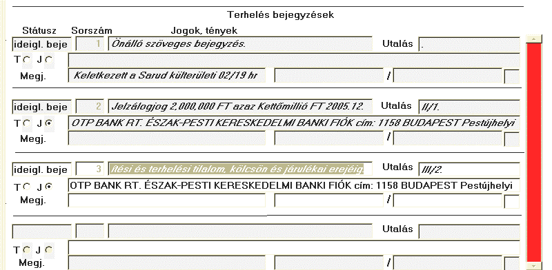 5. ÜGYINTÉZÉSI MUNKAFOLYAMATOK 56. ábra: Terhek a III.