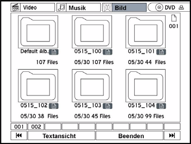 Lire le disque dur Vous avez trois possibilités pour sélectionner la lecture du disque dur: Appuyez sur le bouton HDD/DVD. Ouvriez le menu CONTENU en appuyant sur Contents et sélectionnez HDD.