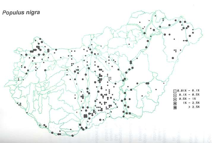 Ex situ gene collections and conservation stands of Populus