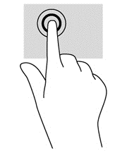 Koppintás A képernyőn történő kijelöléshez használja a koppintás funkciót. A kijelöléshez egy ujjal koppintson egy objektumra.