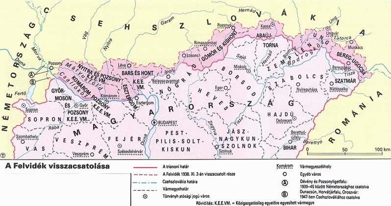 4. Kárpátalja visszafoglalása 4.1 A körülmények (6. ábra) A felvidék déli részének visszacsatolása Csehszlovákia 1938-39-ben súlyos területi veszteségeket szenvedett el.