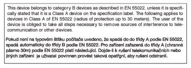 6. Szabályozási információk Cependant, rien ne peut garantir l'absence d'interférences dans le cadre d'une installation particulière.