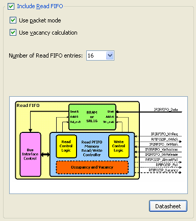 Saját periféria létrehozása Create and Import Peripheral Wizard: Slave szolgáltatások: FIFO Pufferelés biztosítása a PLB busz és az IP modul között Írás és olvasás a PLB IPIF