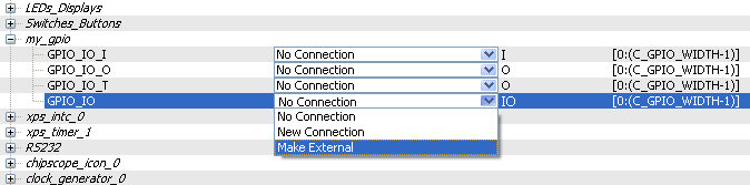 Perifériák hozzáadása a rendszerhez Az IP modul (pl.