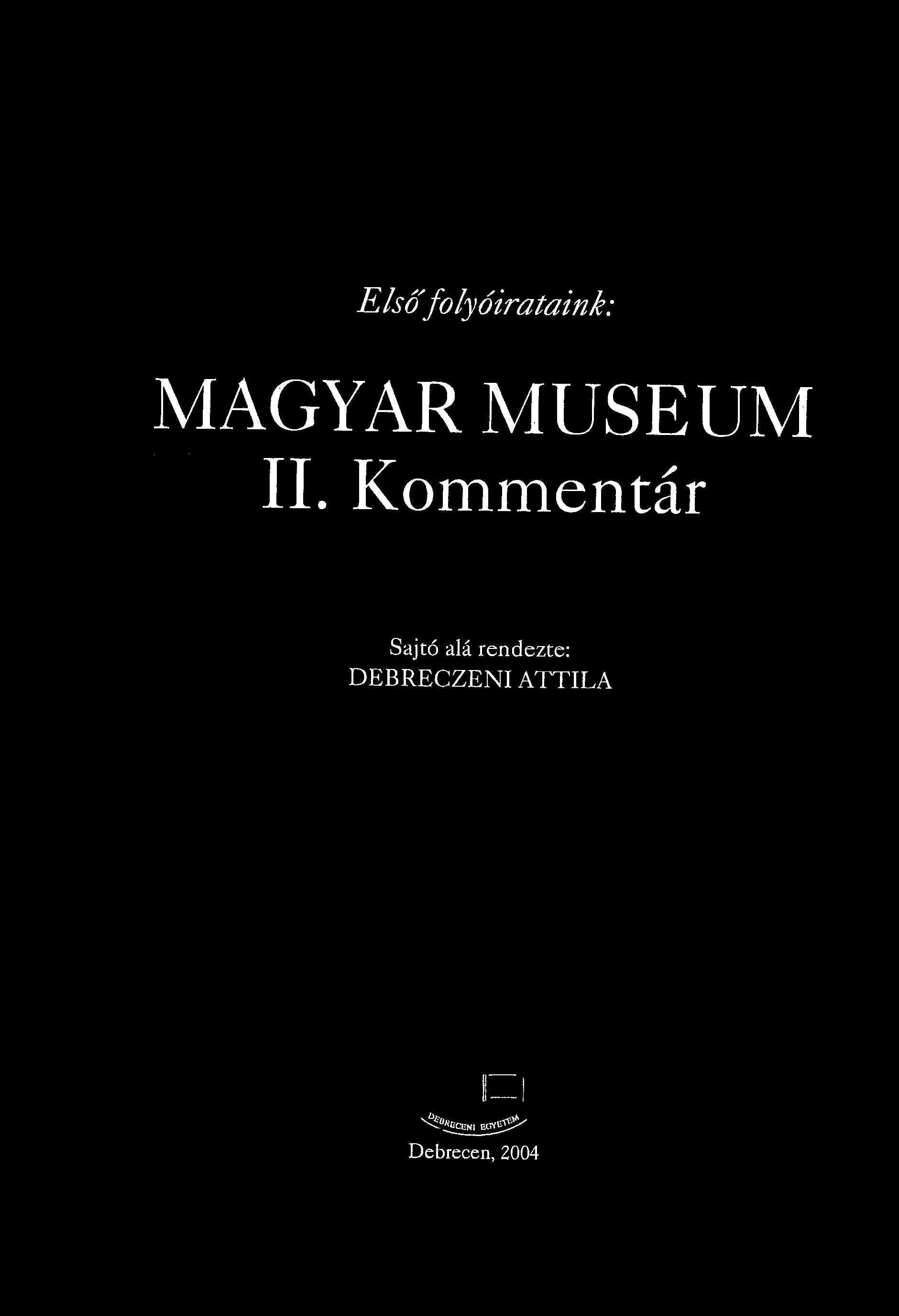 Kommentár Sajtó alá