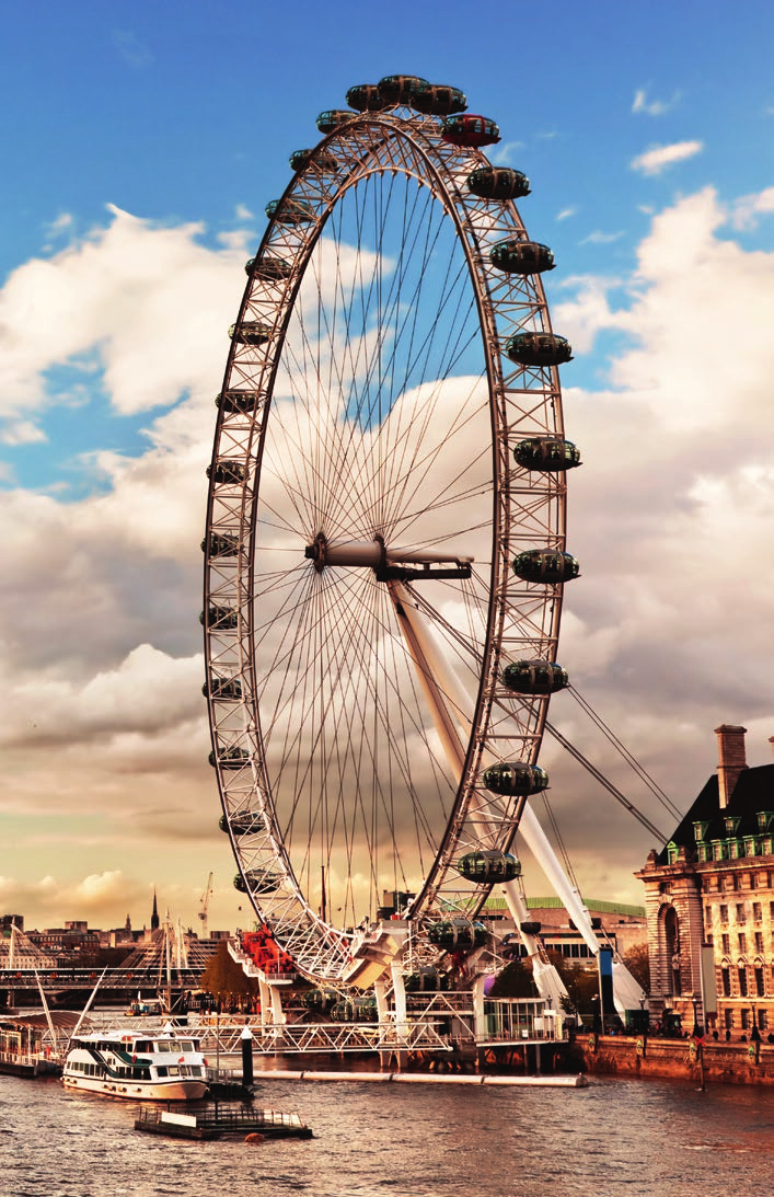 London Eye Millenniumi Kerék A 2000-ben átadott London Eye az ezredfordulóra utal, és máig a világ legnagyobb konzolos kilátókereke.