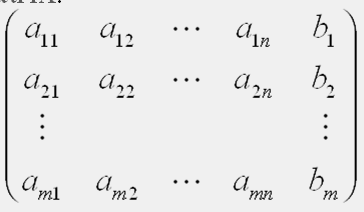 oszlopmátrixokat (oszlopvektorokat), a lineáris egyenletrendszert rövidített (mátrix alakban megadott) formában is felírhatjuk: AX = B A lineáris egyenletrendszerhez tartozó alapmátrix az A mátrix,