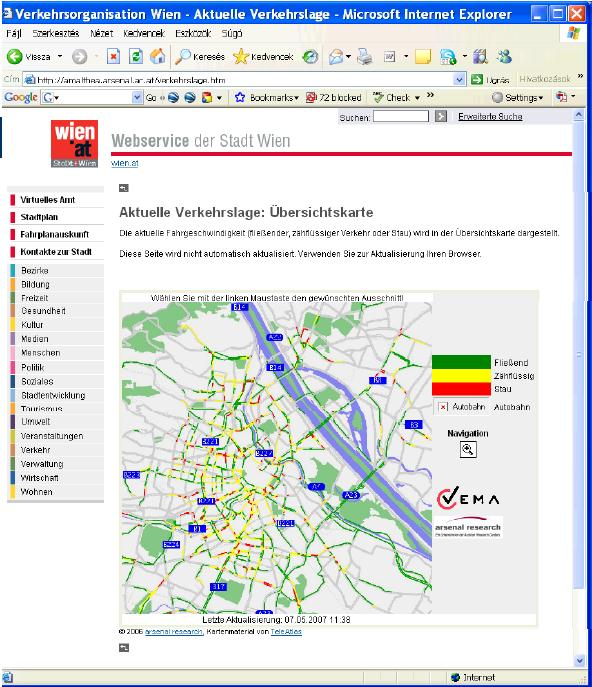 Közlekedési információ Web 2.