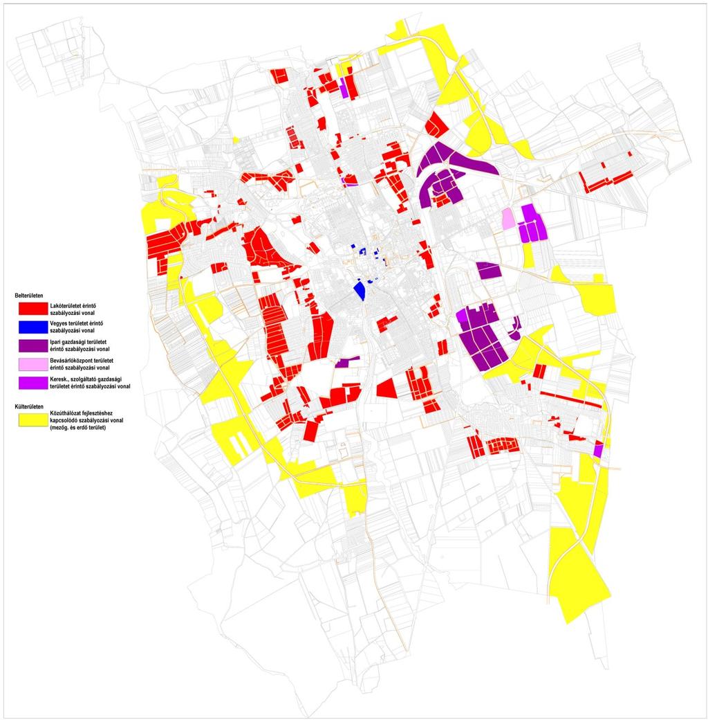 Zöld területek A város területén belül a kicsiny, lakóterületbe ékelődő és befektetésre is alkalmas zöldterületeket a megszűnés és beépítés veszélye fenyegeti.