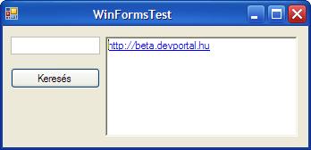 181 Ahhoz azonban, hogy a link működjön is kezelnünk kell a RichTextBox LinkClicked eseményét: private void richtextbox1_linkclicked(object sender, LinkClickedEventArgs e) System.Diagnostics.Process.