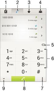 Hívás Making calls You can make a call by manually dialling a phone number, by tapping a number saved in your contacts list, or by tapping the phone number in your call log view.