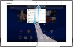 Az értesítési panel megnyitása vagy bezárása 1. Az értesítési panel megnyitásához húzza lefelé az állapotsort. 2. Az értesítési panel bezárásához húzza felfelé a panelt.