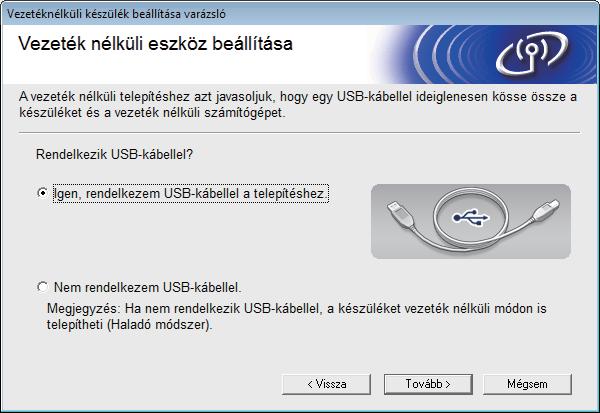 Vezeték nélküli hálóztot hsználóknk Beállítás telepítő progrm CD-ROM-j, illetve egy USB káel átmeneti hsználtávl (Winows és Mintosh esetén) 12 Vezeték nélküli eállítások megás A konfigurálás ieje ltt