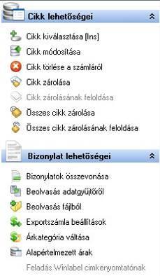 módsítása számlázás közben. A számlakészítés ablakn csak manuálisan töltsék ki a vásárló adatait és a cikk nevét, mennyiségét, árát.