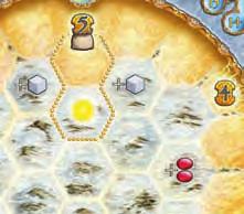 A játékos 2 összesen 5 GYP-t kap a templomot 3 körülvevő föld- és bónuszlapkák után, 1 valamint magáért a templomért. 5 Így egy templom1-6 GYP-t érhet.