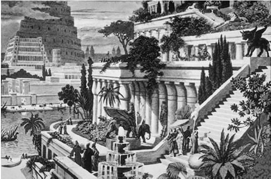 Semiramis függőkertje Artemisz temploma Épült: ie.