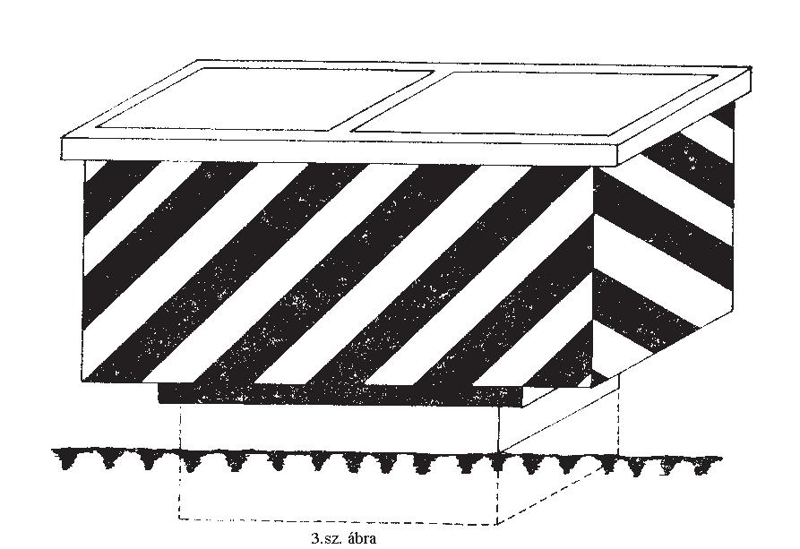 224/268 Pályavasúti Üzemeltetési Főigazgatóság F.2. Függelékei Féksaruk és a szárazhomok tárolása 30.3.5. A féksaruk tárolására a sarukidobónál állványt kell létesíteni.