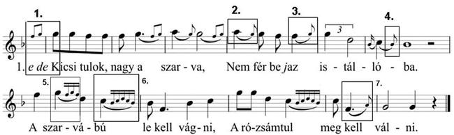 12. feladat Nevezze meg az alábbi kottában a megjelölt ornamensek