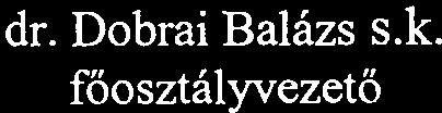 Balázs sk főosztályvezető Címzettek: I DAMAT-LUBS Kft (3398 Nagytálya, Petőfi S u 22/b) 2 Allami Népegészségügyi és Tisztiorvosi Szolgálat