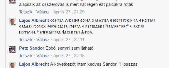 A népszerű Facebook még csak részben készült fel a használatra, mivel a saját felületünkön hiba nélkül írhatunk, de, ha elkerül a szöveg a központi szerverre,