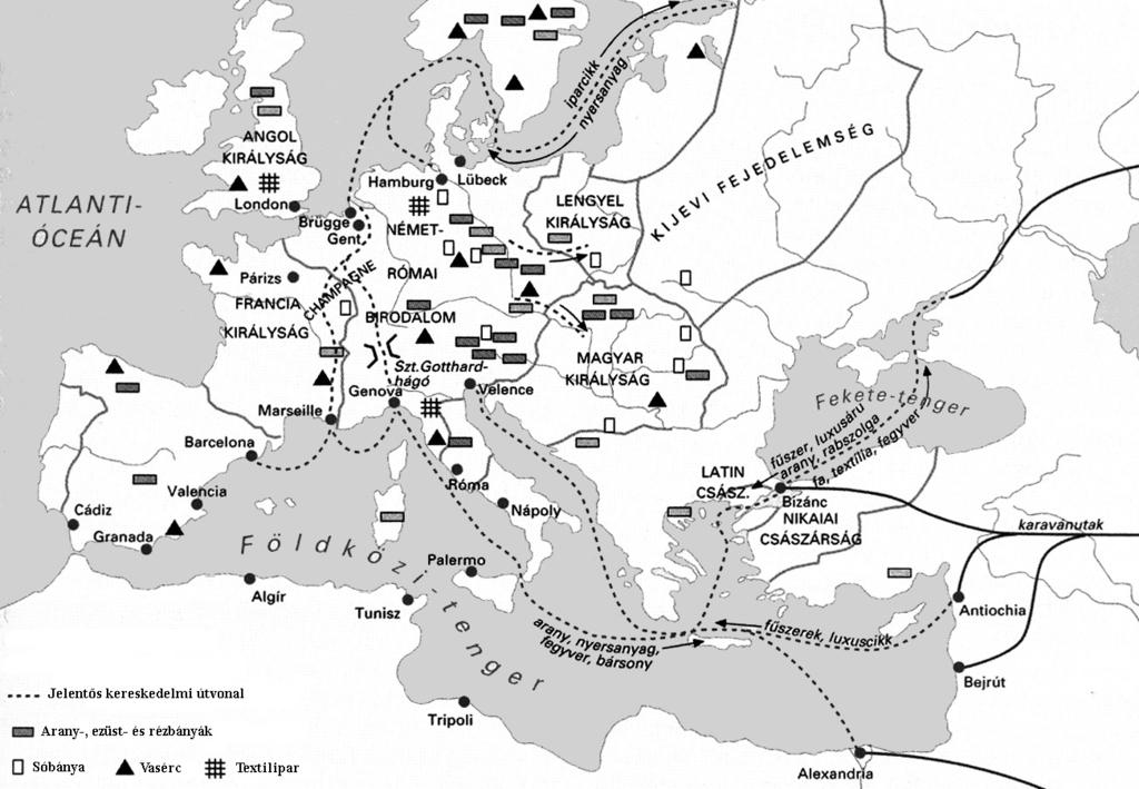 2. El ejercicio está relacionado con el comercio medieval.