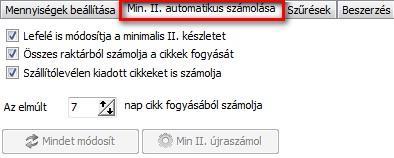 megjelenítése A Készlet dátum szerint ablaknál adtt időszakra, dátumra nézheti meg készleteit.