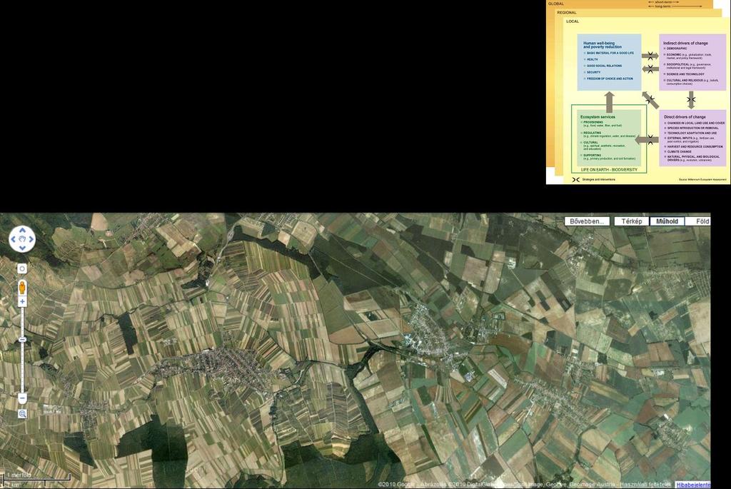 helyek, erdők, megszokások pl Google map a területhasználatról) (3) van-e