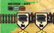 A játék folyamán zöld egy #4-es mozdonyt szerez és teszi azt szentpétervári vonalához. Az itt található #2-es mozdonyát el kell innen mozgatnia.