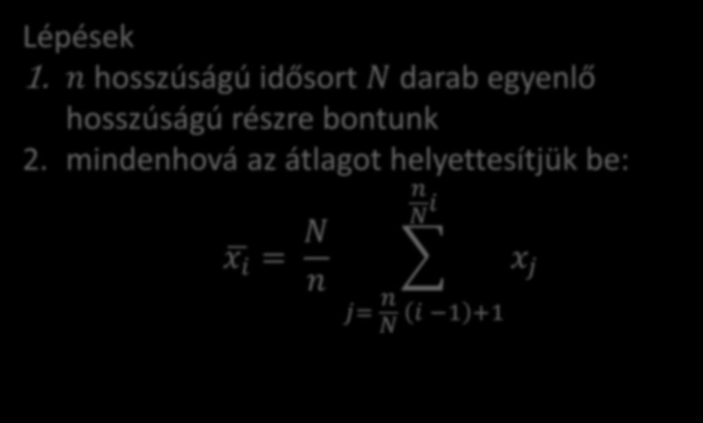 k-adrendű átlagolás Alkalmazása főleg DTW-nél