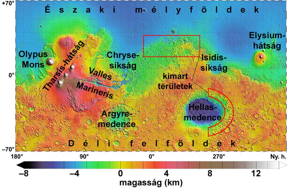 3. Periglaciális törmeléklejtők a Marson A vörös bolygóról rendelkezésre álló ismeretek alapján megrajzolható az égitest fejlődésének általános képe.