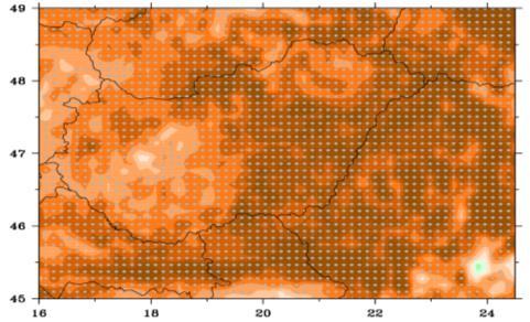 századra bemutatott eredmények alapján a hőmérséklet további emelkedésére kell számítanunk, melynek mértéke 2021 2050-re minden évszakban szinte az ország egész területén eléri az 1 C-ot, az évszázad