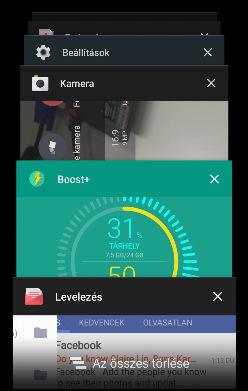 42 Az első hét az új telefonnal Váltás az utoljára megnyitott alkalmazások között Ha több feladatot is végez egyszerre, és különböző alkalmazásokat használ a HTC 10 készüléken, akkor könnyen