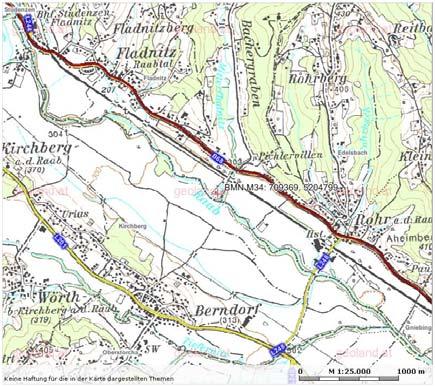 Mündet in die Raab bei 255,399 Fkm. 12. Mintavételi hely: Fladnitz/Raabtal SZVTP.