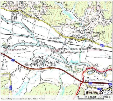 229,884 Fkm. 22. Mintavételi hely: Hohenbrugg közúti híd.